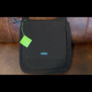 Vera Bradley Classic Black Mailbag NEW!